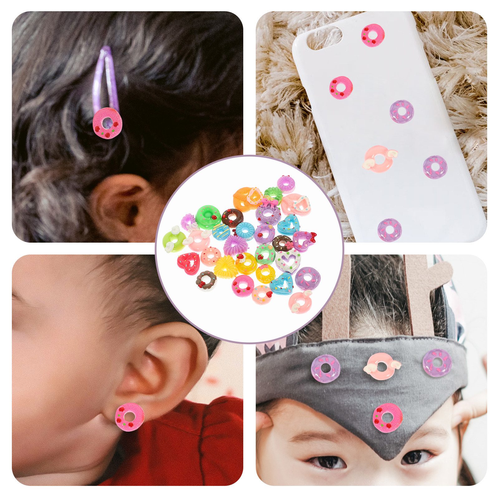 30Pcs Mini Donut Resin Ornamen - Resin Craft Supplies review and price