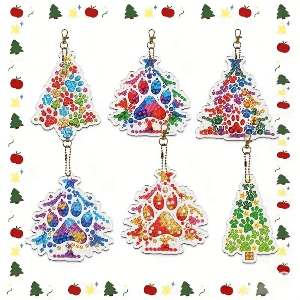 6pcs/SetDIY Christmas tree pat - Resin Craft For Beginners review and price