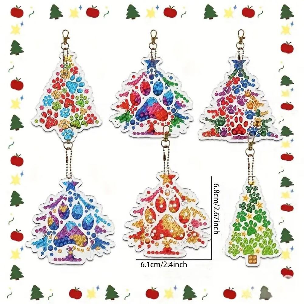 6pcs/SetDIY Christmas tree pat - Resin Craft For Beginners review and price
