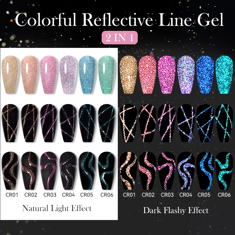 LILYCUTE 6Pcs/Set 5ml Reflecti - Resin Glitter Pack review and price