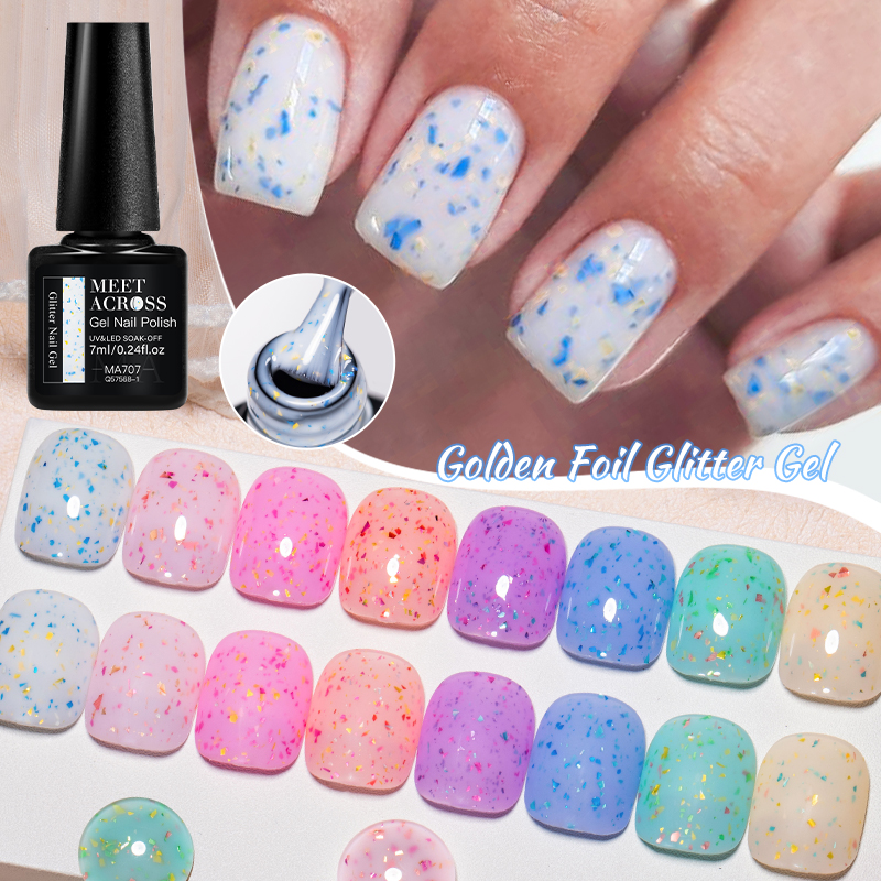 7ML MEET ACROSS Golden foil gl - Gold Foil Flakes review and price