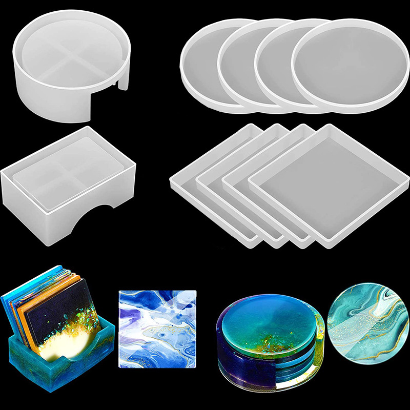 5Pcs/Set DlY Epoxy Resin Cup C - Silicone Mold Tray review and price