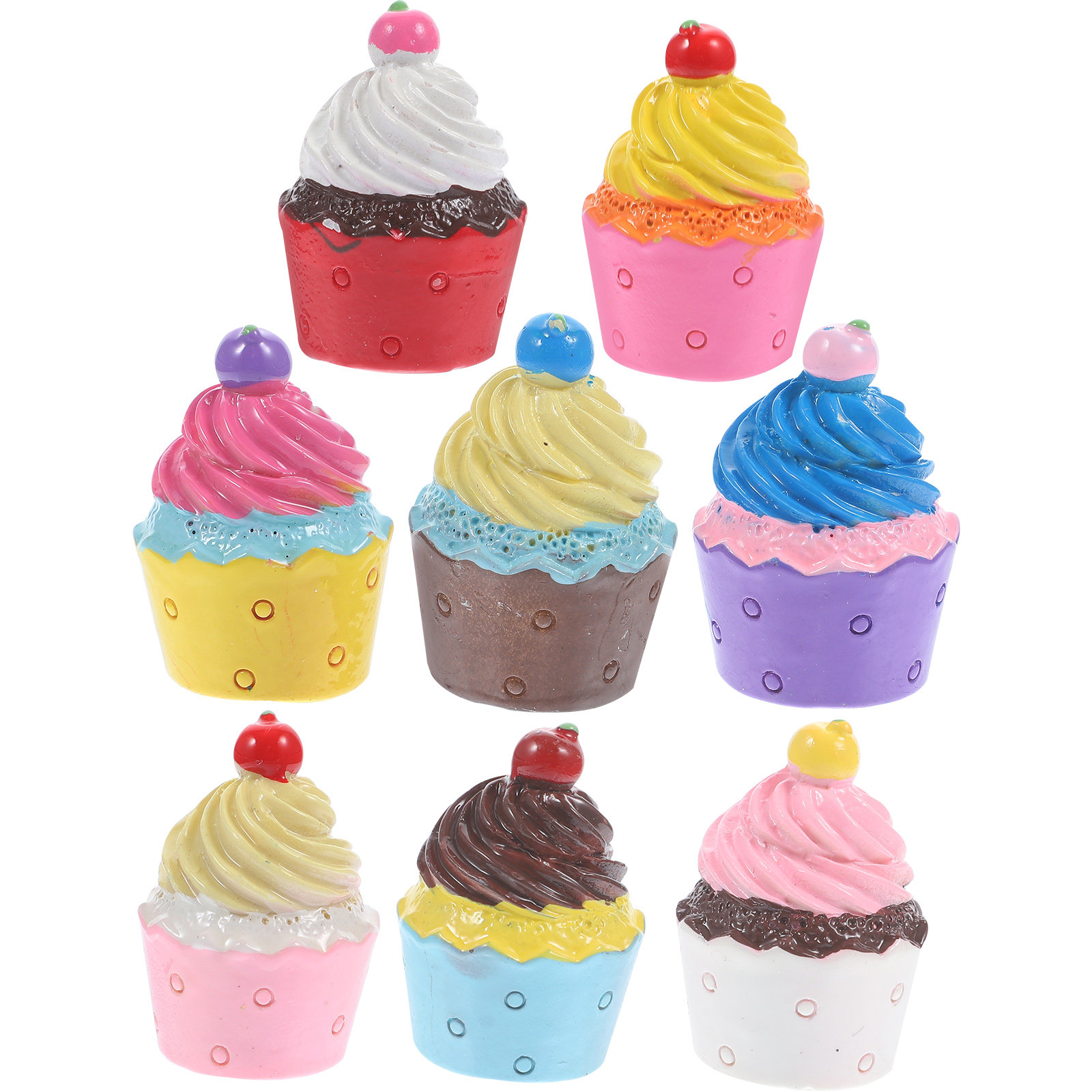8Pcs Resin Simulated Cupcake D - Resin Crafts Diy review and price