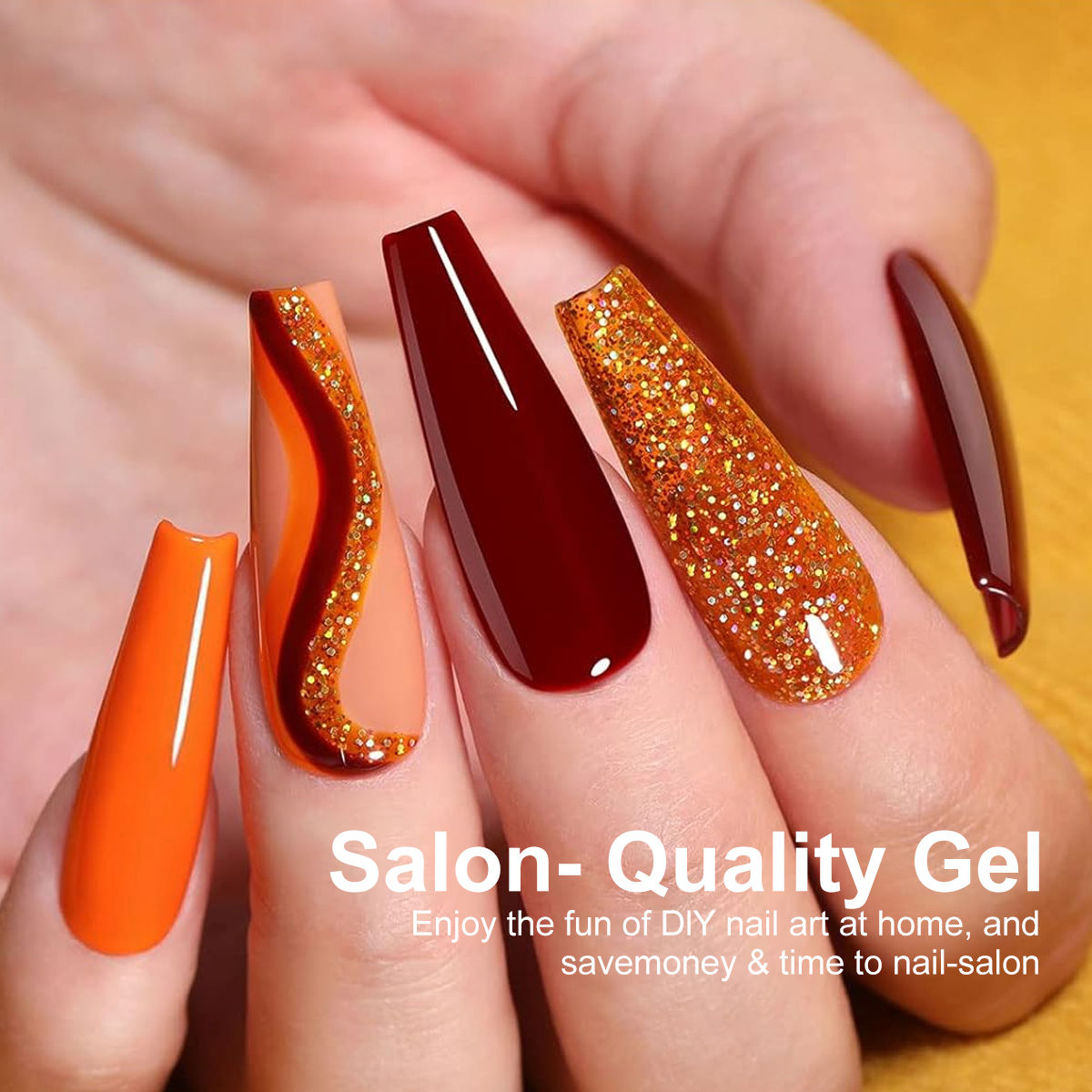 LIMEGIRL 18 PCS Gel Nail Polis - Resin Glitter Pack review and price