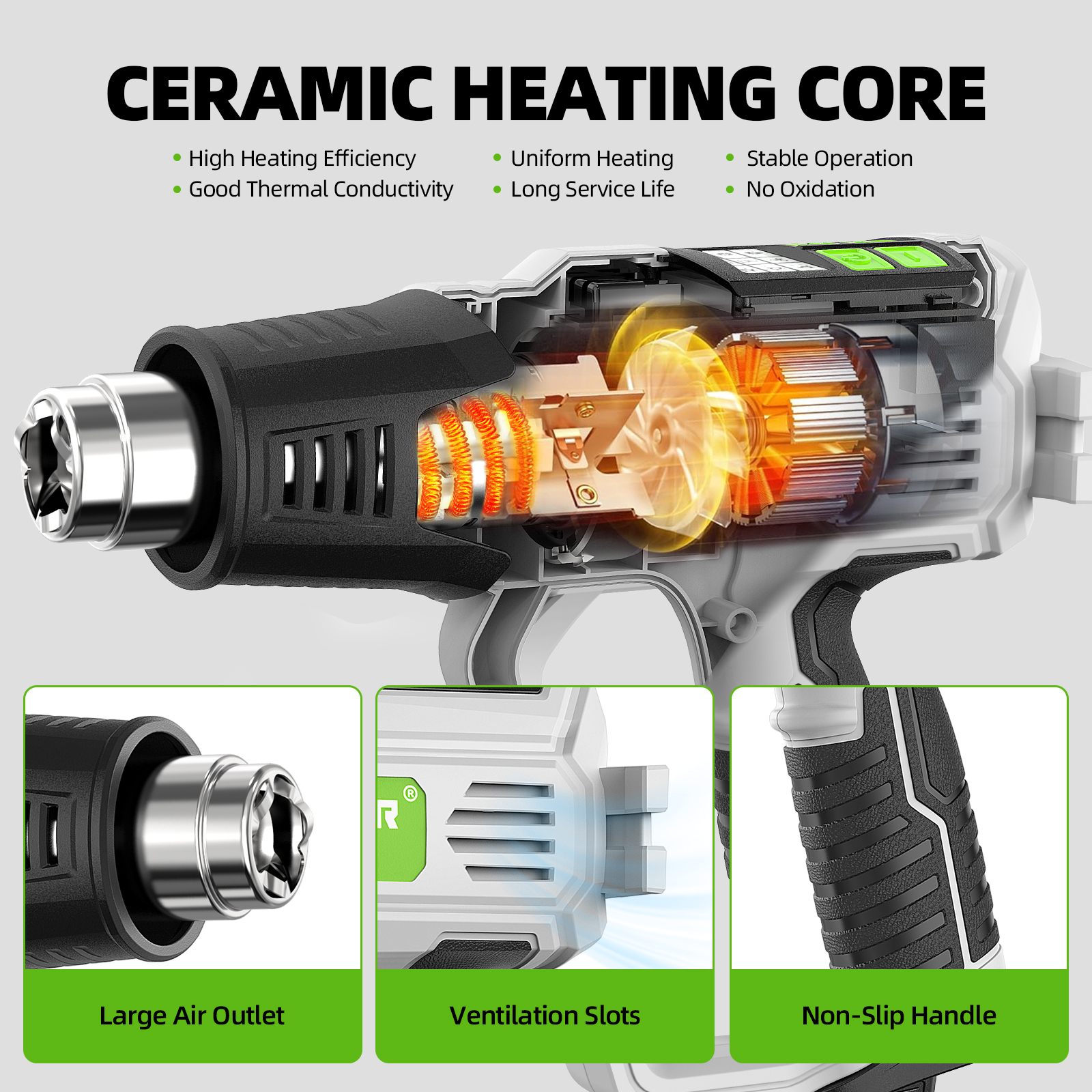 Hot Air Gun with LCD 12 Variab - Heat Gun Small review and price