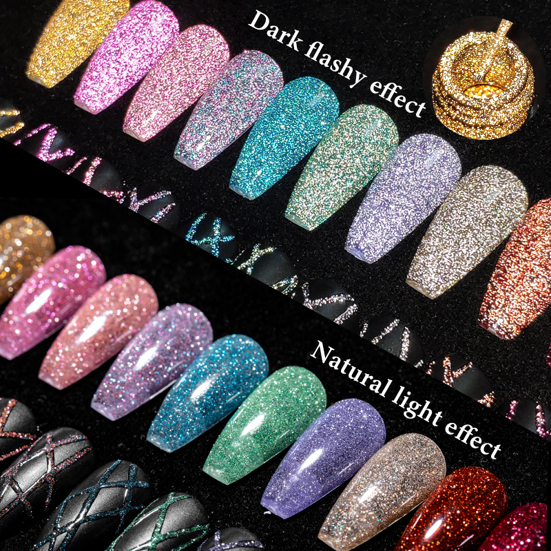 2/4/6pcs Reflective Glitter Li - Resin Glitter Pack review and price