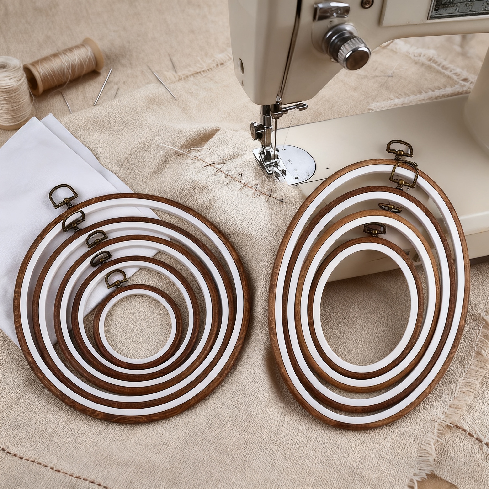 10PCS Sewing Tool Round Oval I - Wood Ring Blank review and price