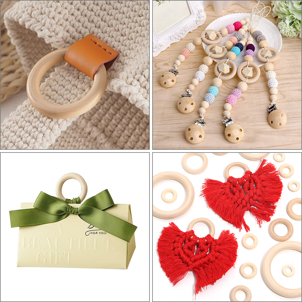 Unfinished Solid Wooden Rings  - Wood Ring Blank review and price