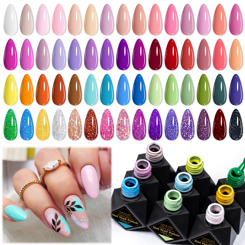 6Pcs/Set 10ML Gel Nail Polish  - Resin Glitter Pack review and price