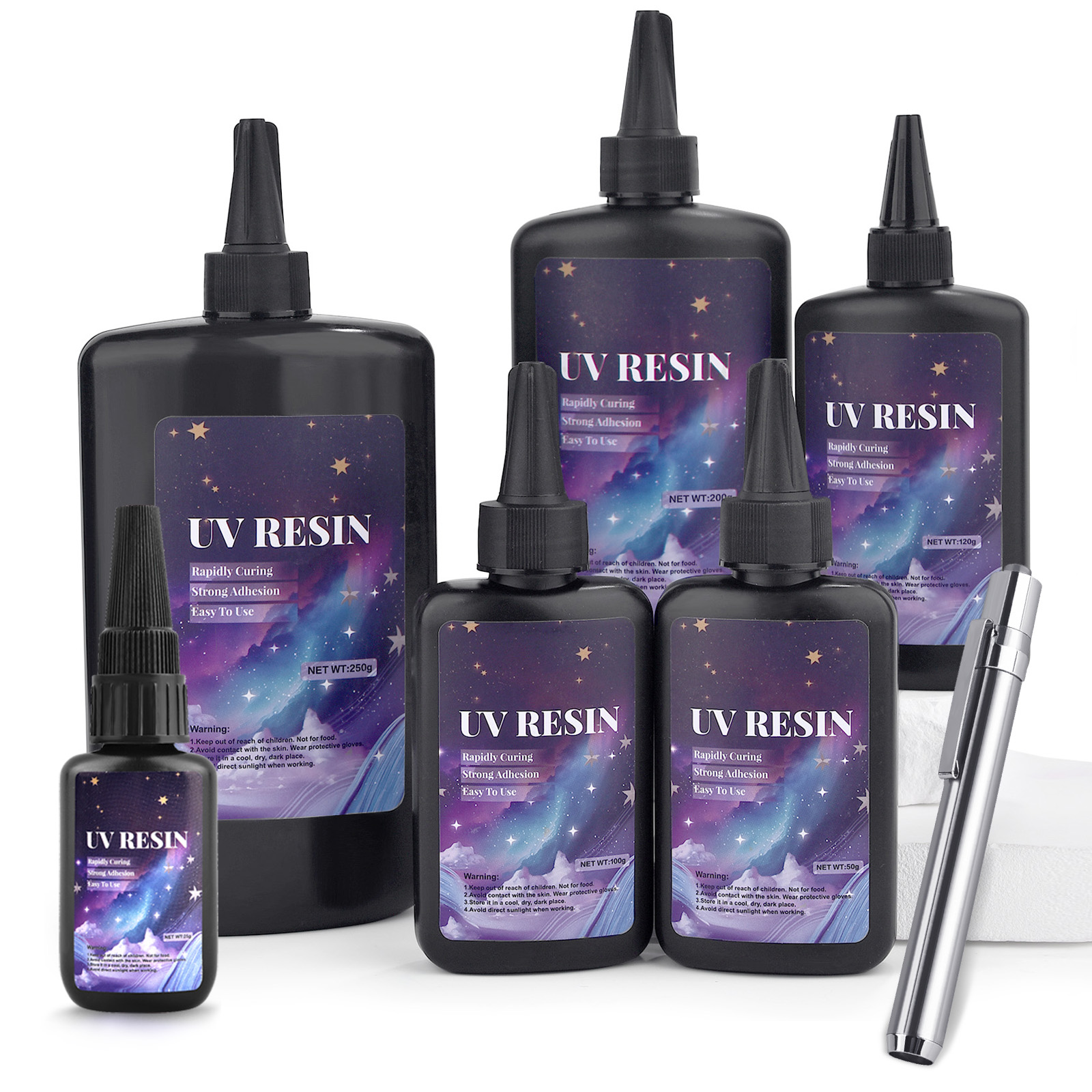 25/50/100/120/200/250g UV Fix  - Epoxy Uv Resin Kit review and price