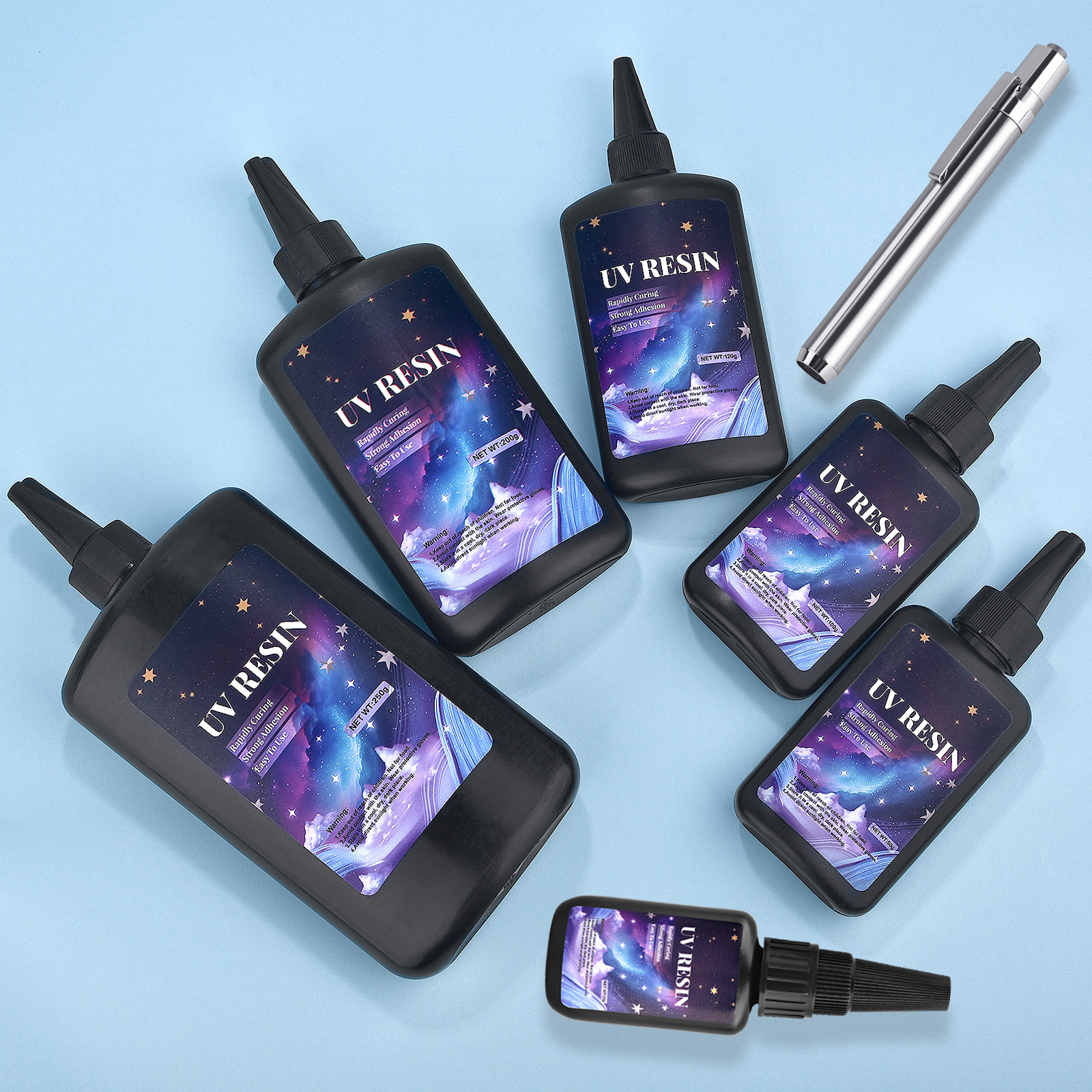 25/50/100/120/200/250g UV Fix  - Epoxy Uv Resin Kit review and price