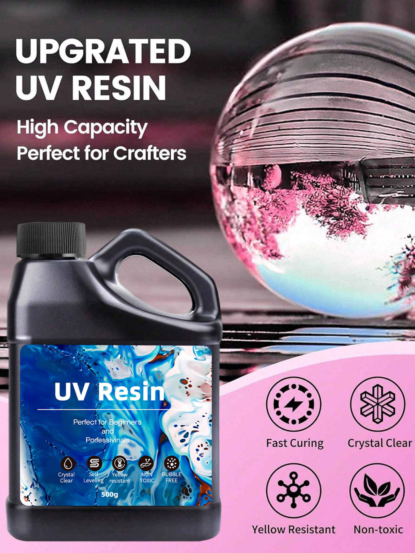 UV Resin 500-1000g -Bulk Upgra - Epoxy Uv Resin Kit review and price