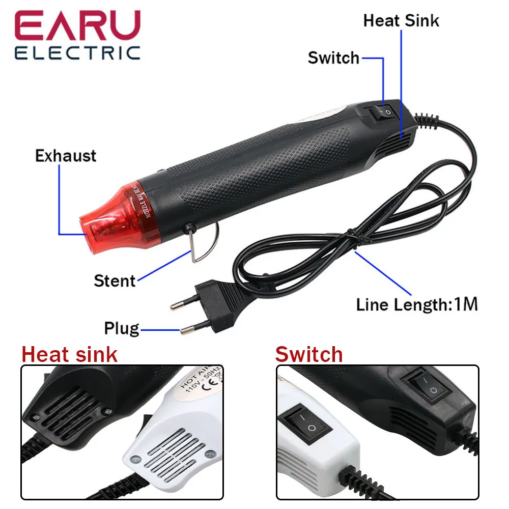 300W Mini Hot Air Gun Handheld - Heat Gun Small review and price