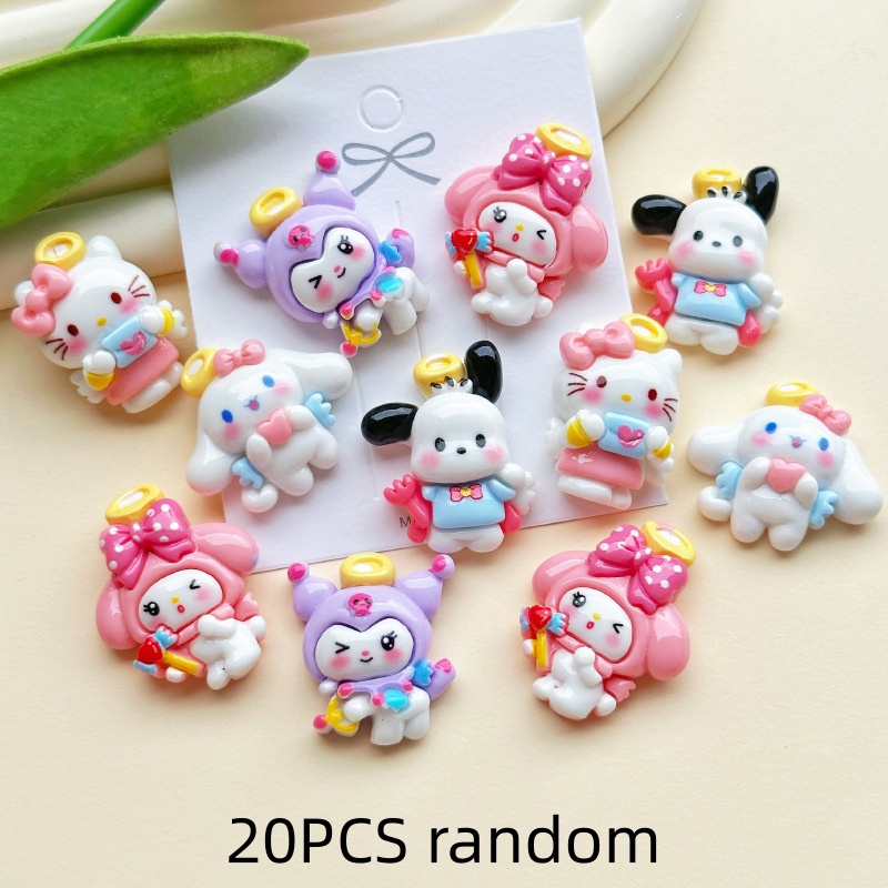 20PCS Resin Cartoon Angel DIY  - Resin Craft Ideas review and price
