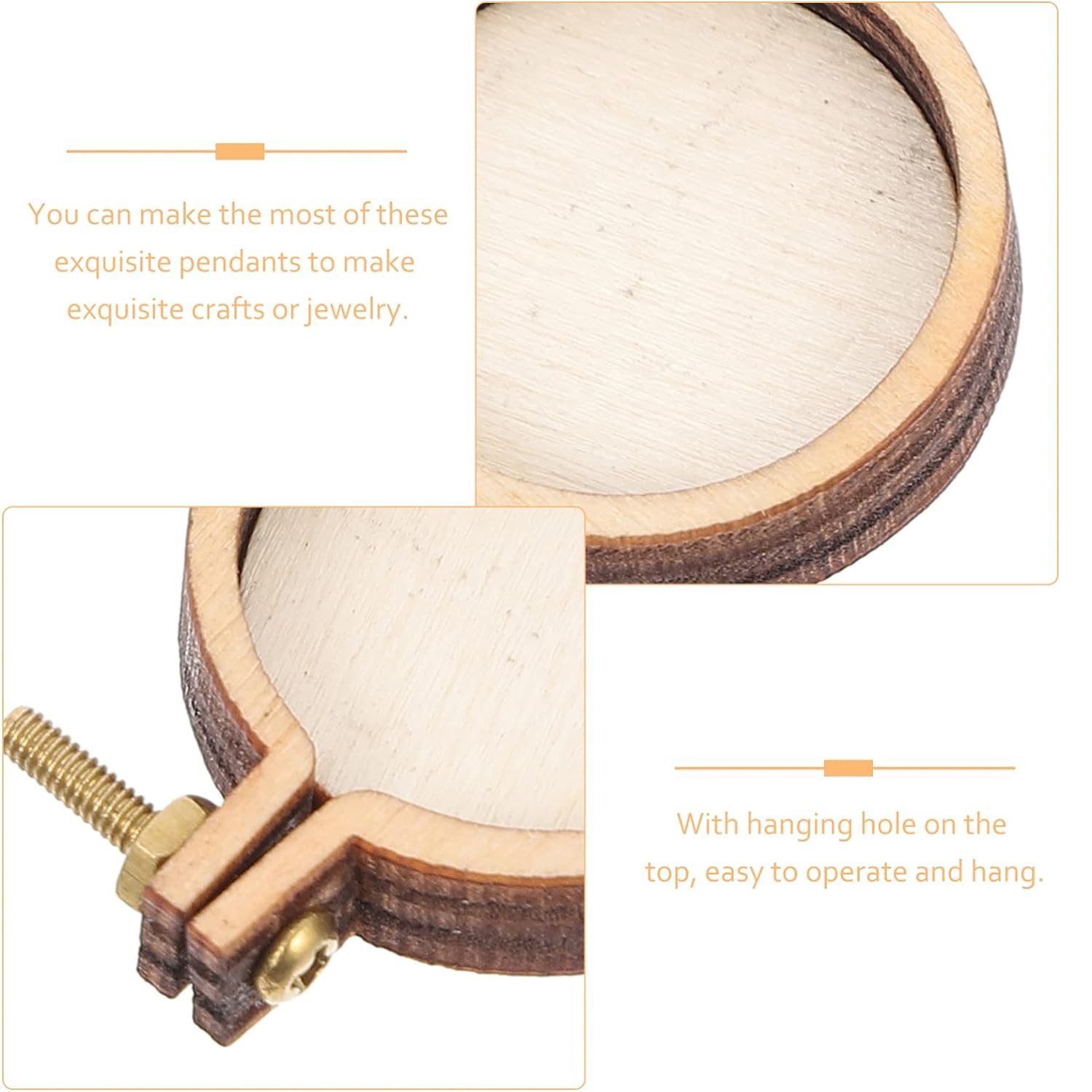 10PCS Mini Embroidery Hoop Woo - Wood Ring Blank review and price