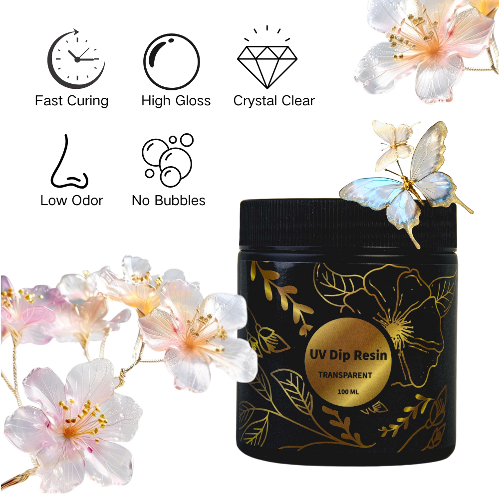 UV DIP Resin Glue Set 50/100ml - Flower Preservation Resin review and price