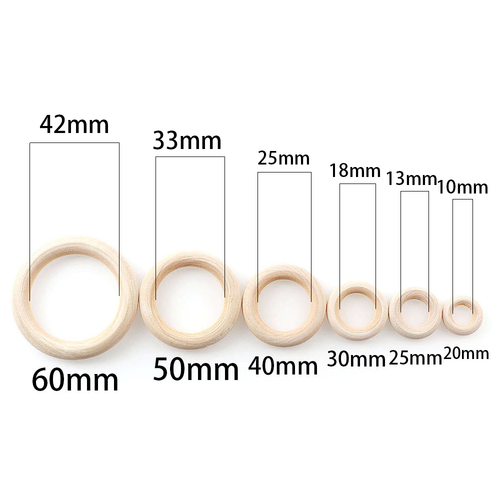 Unfinished Wooden Rings 20-60m - Wood Ring Blank review and price