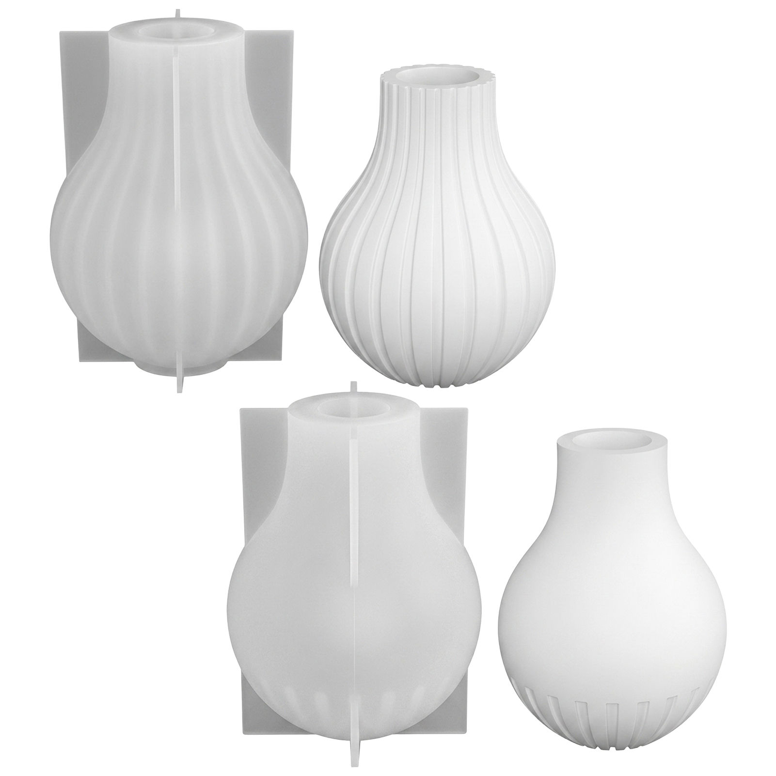 Silicone Vase Mold with Stripe - Resin Craft Ideas review and price