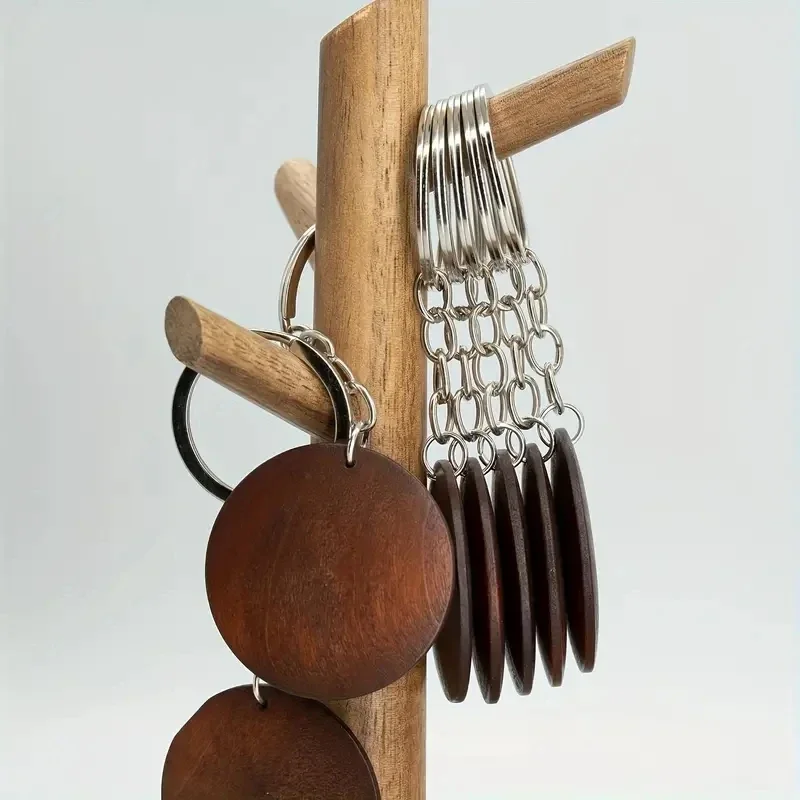 10Pcs Wooden Keychains Vintage - Wood Ring Blank review and price