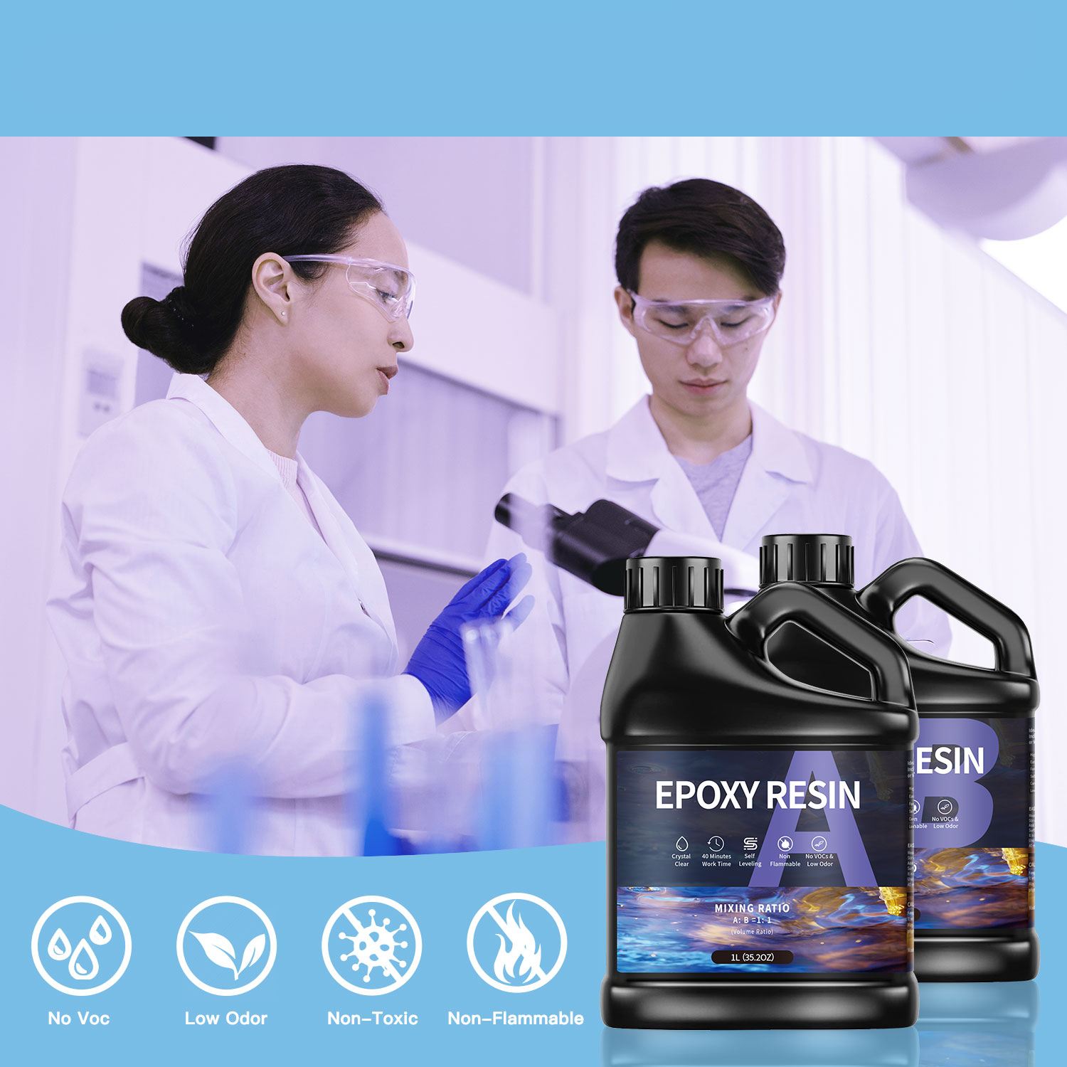 500g/1000g  AB Epoxy Resin Glu - Epoxy Uv Resin Kit review and price