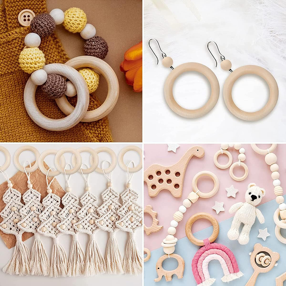 20PCS Wooden Rings for Craft 5 - Wood Ring Blank review and price