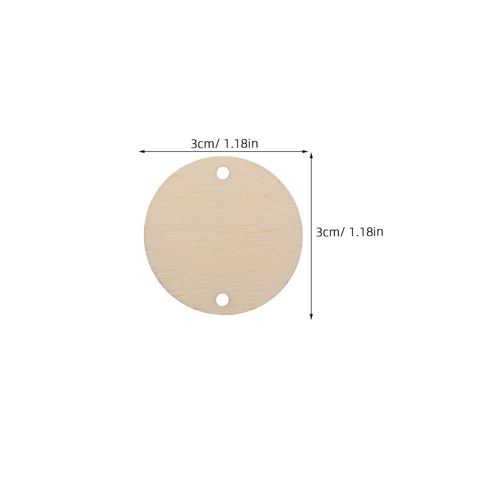 100Pcs Round Wood Chips Calend - Wood Ring Blank review and price
