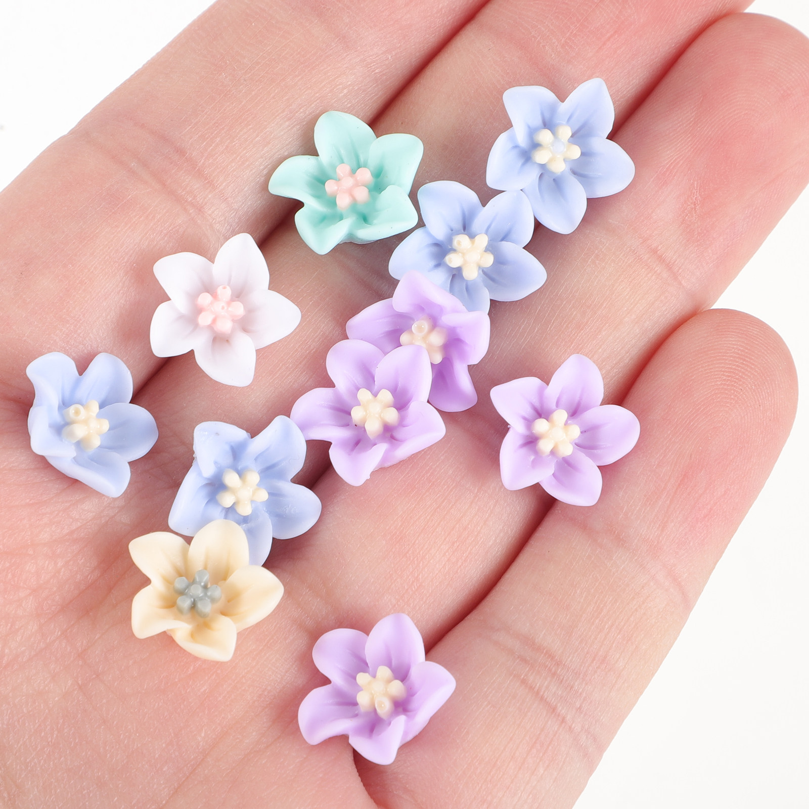 200Pcs Resin Flower Charms Fin - Resin Craft Supplies review and price