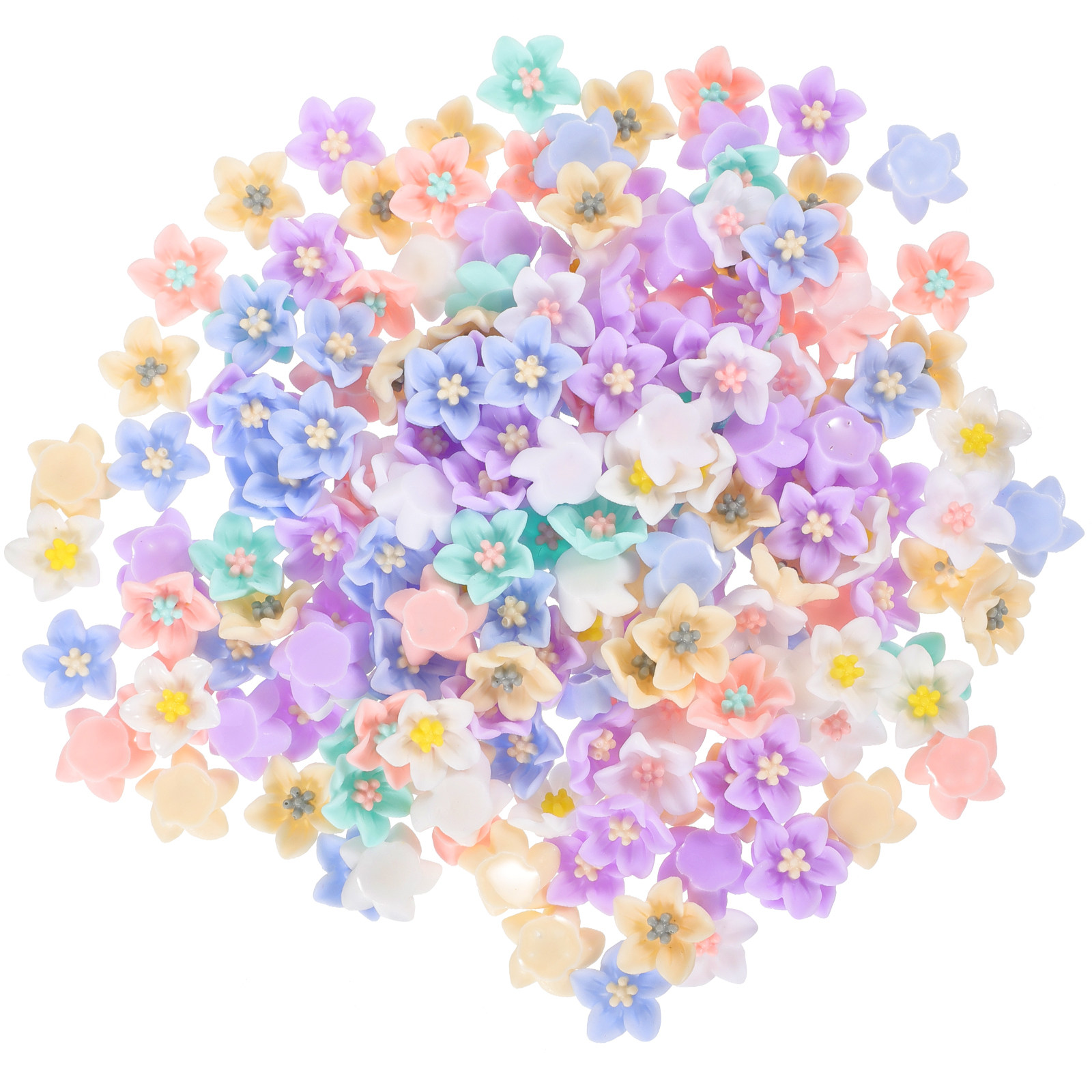 200Pcs Resin Flower Charms Fin - Resin Craft Supplies review and price