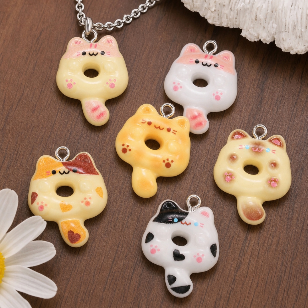 10Pcs Kawaii Cartoon Cat Resin - Resin Crafts Diy review and price