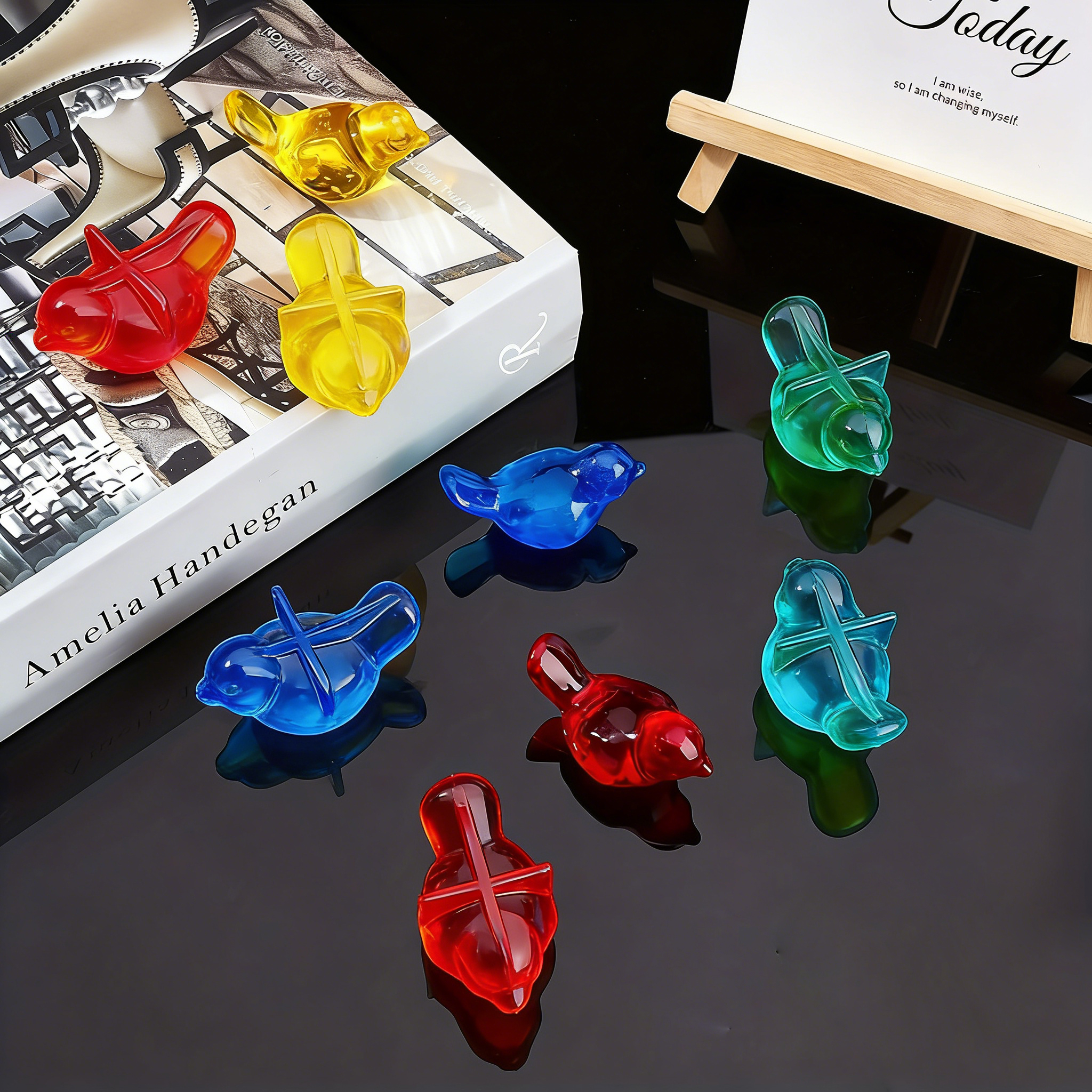 2-piece set of 3D bird silicon - Resin Craft Ideas review and price