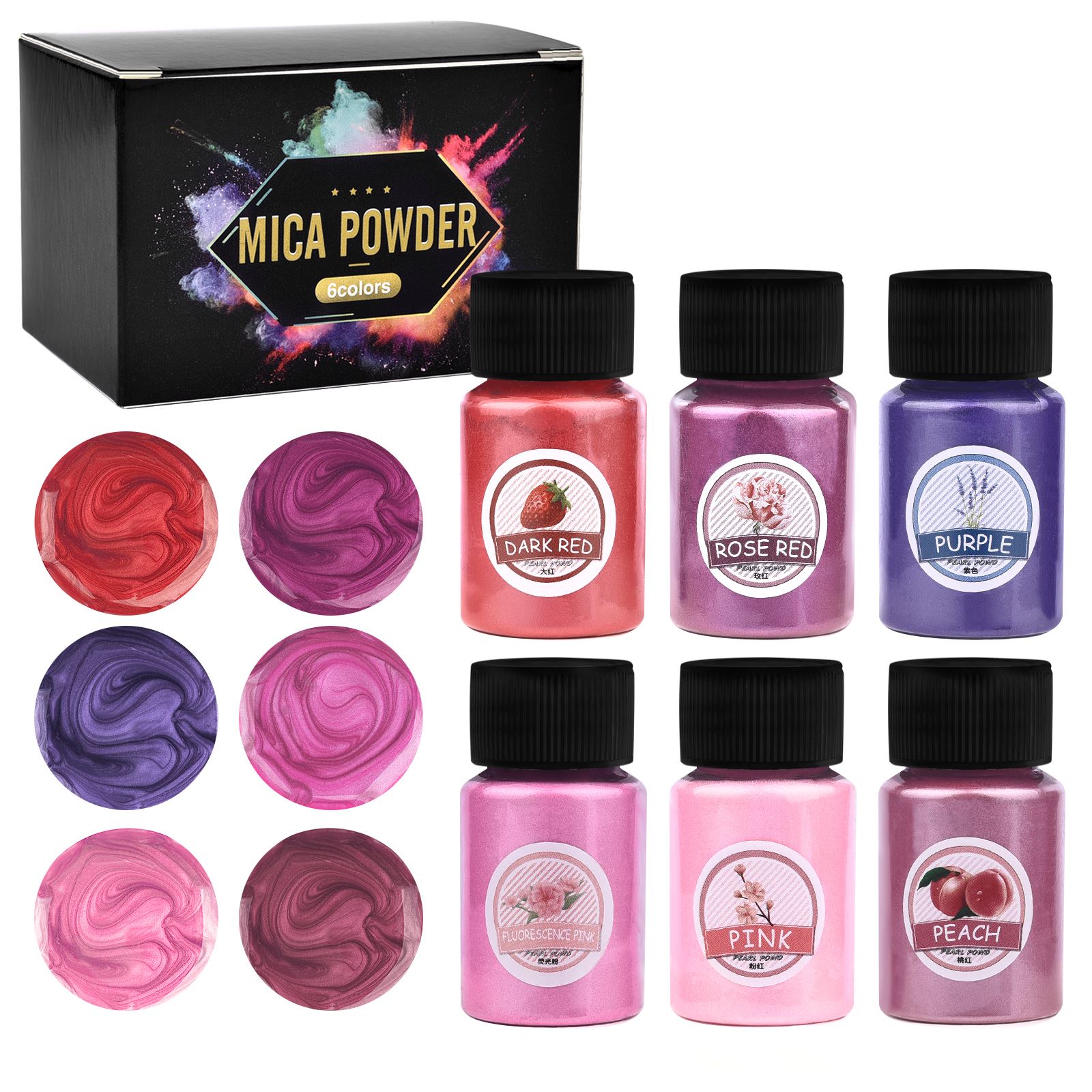 6Colors/Sets Pearl Powder Pigm - Resin Pigment Set review and price