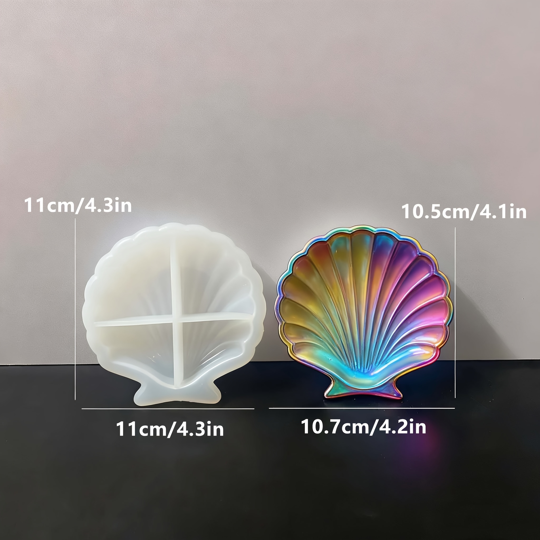 1 piece of silicone shell resi - Resin Craft Ideas review and price
