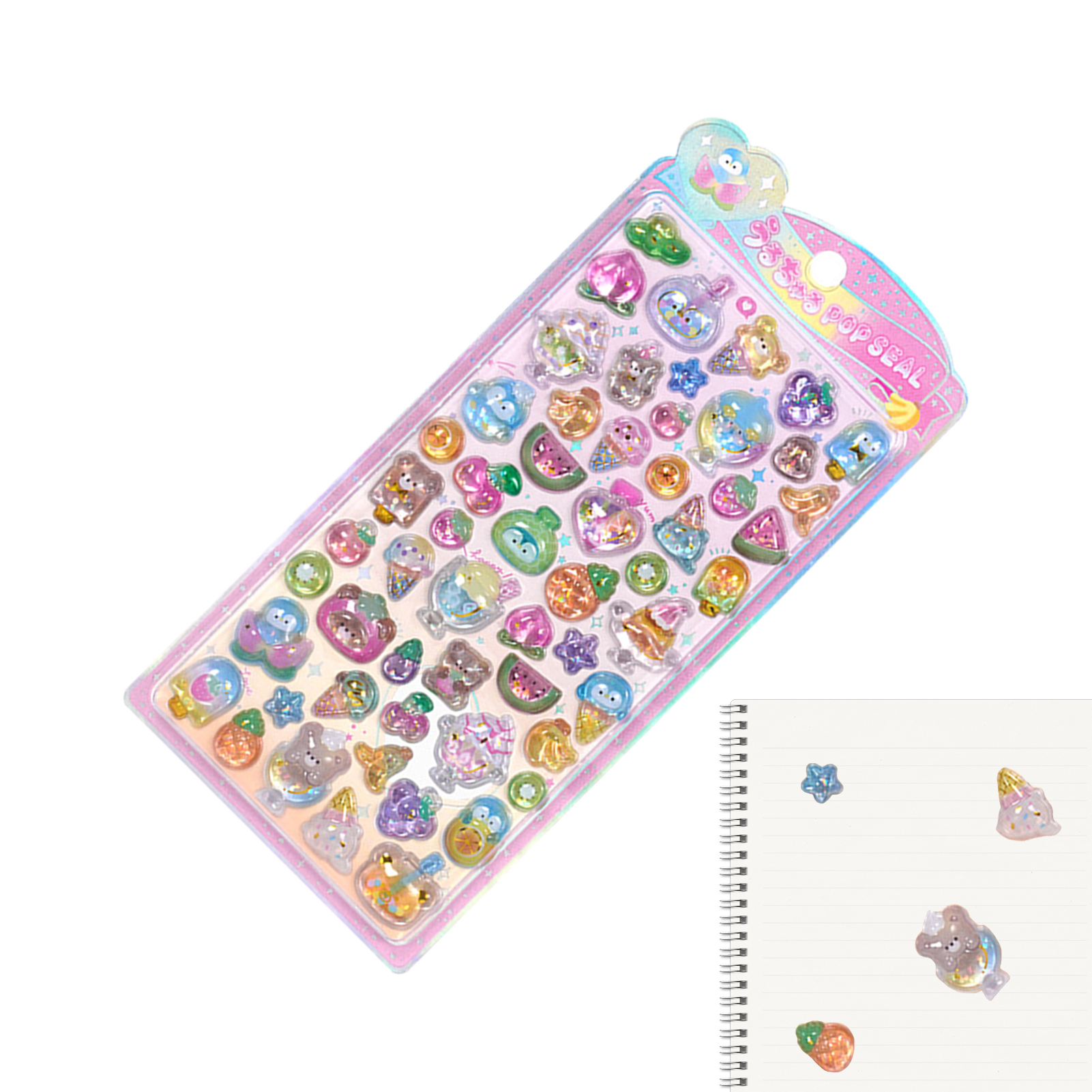 Cute Animal Sticker Pack 3D Sp - Resin Glitter Pack review and price