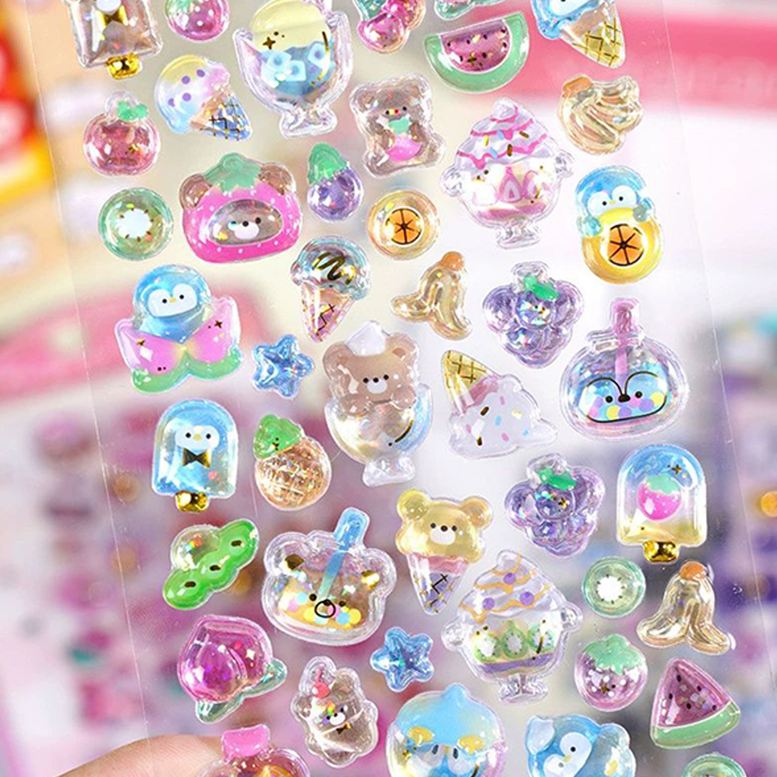 Cute Animal Sticker Pack 3D Sp - Resin Glitter Pack review and price