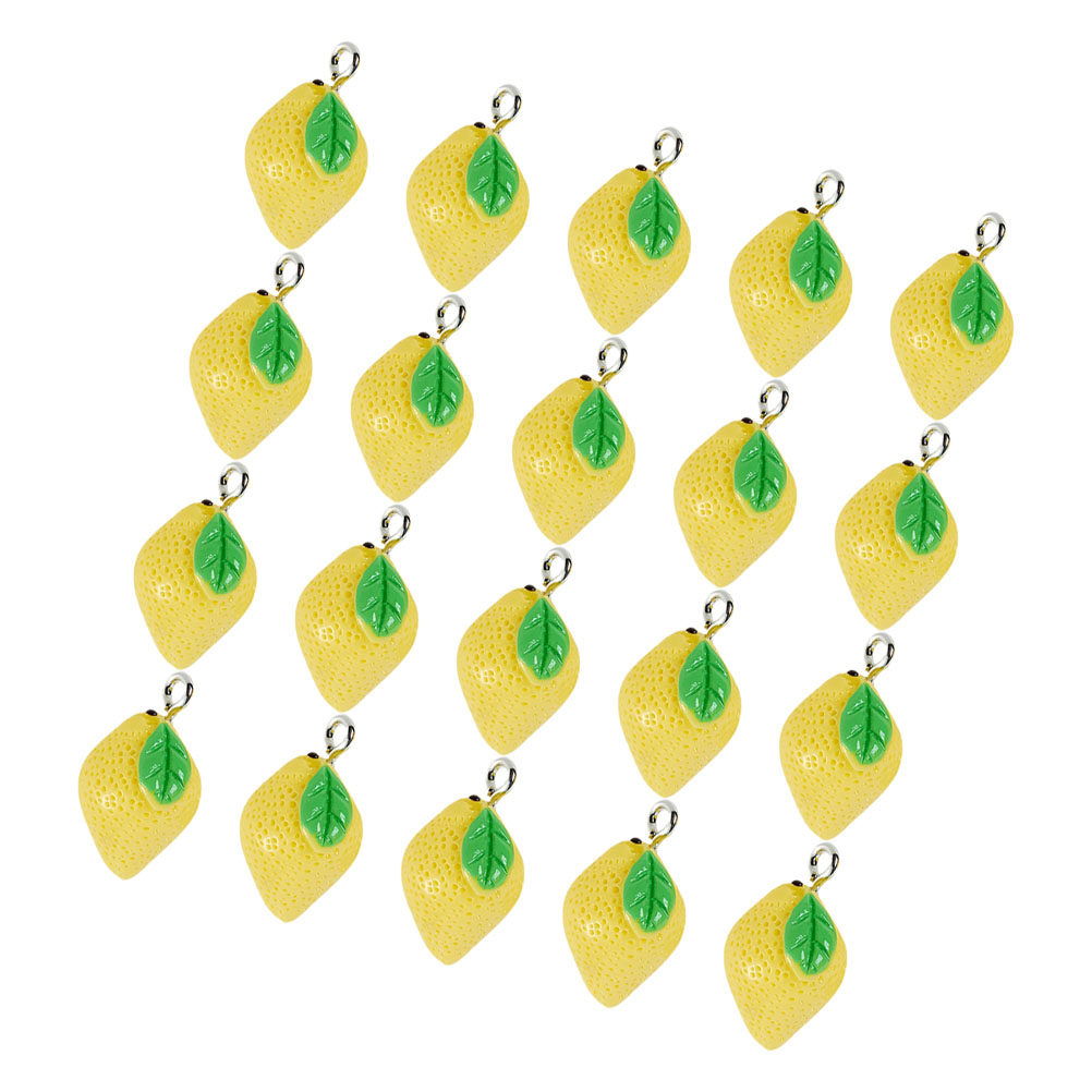 20Pcs Resin Lemon Charms Fruit - Crafting Resin review and price