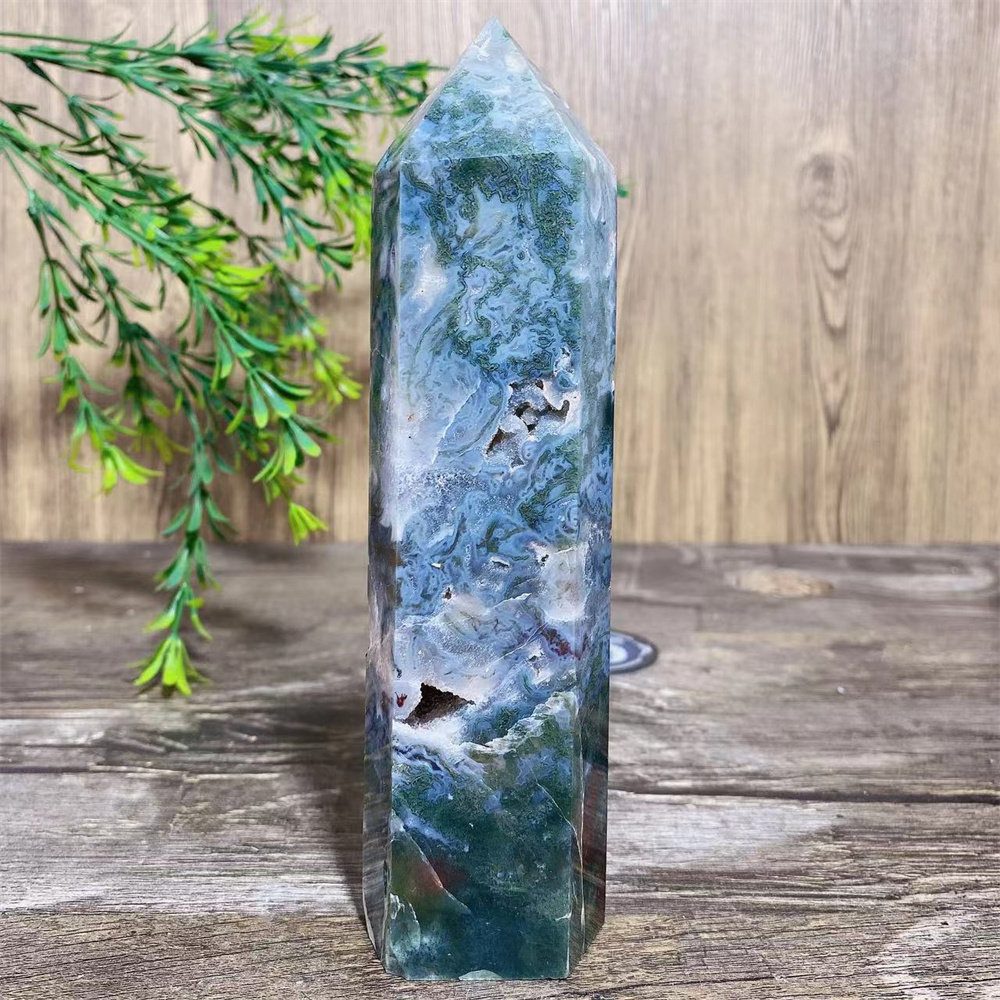 Big Green Moss Agate Druzy Nat - Terrarium Moss Art review and price