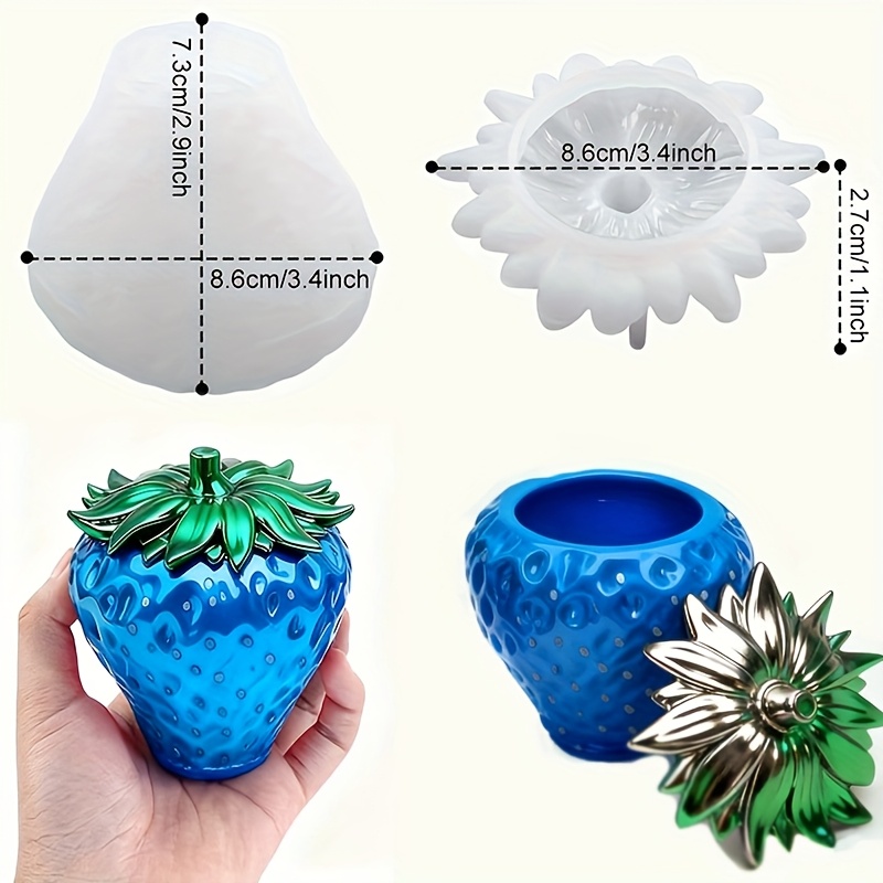 1 piece of strawberry can resi - Resin Craft Ideas review and price