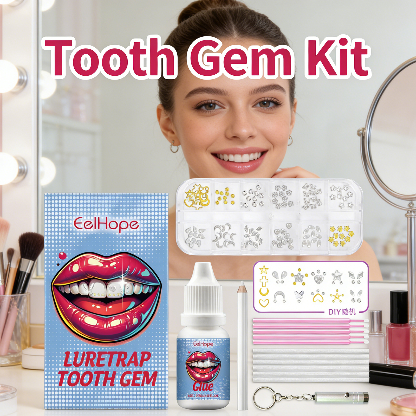 Tooth Gems Sparkling Teeth Jew - Resin Crafts Diy review and price