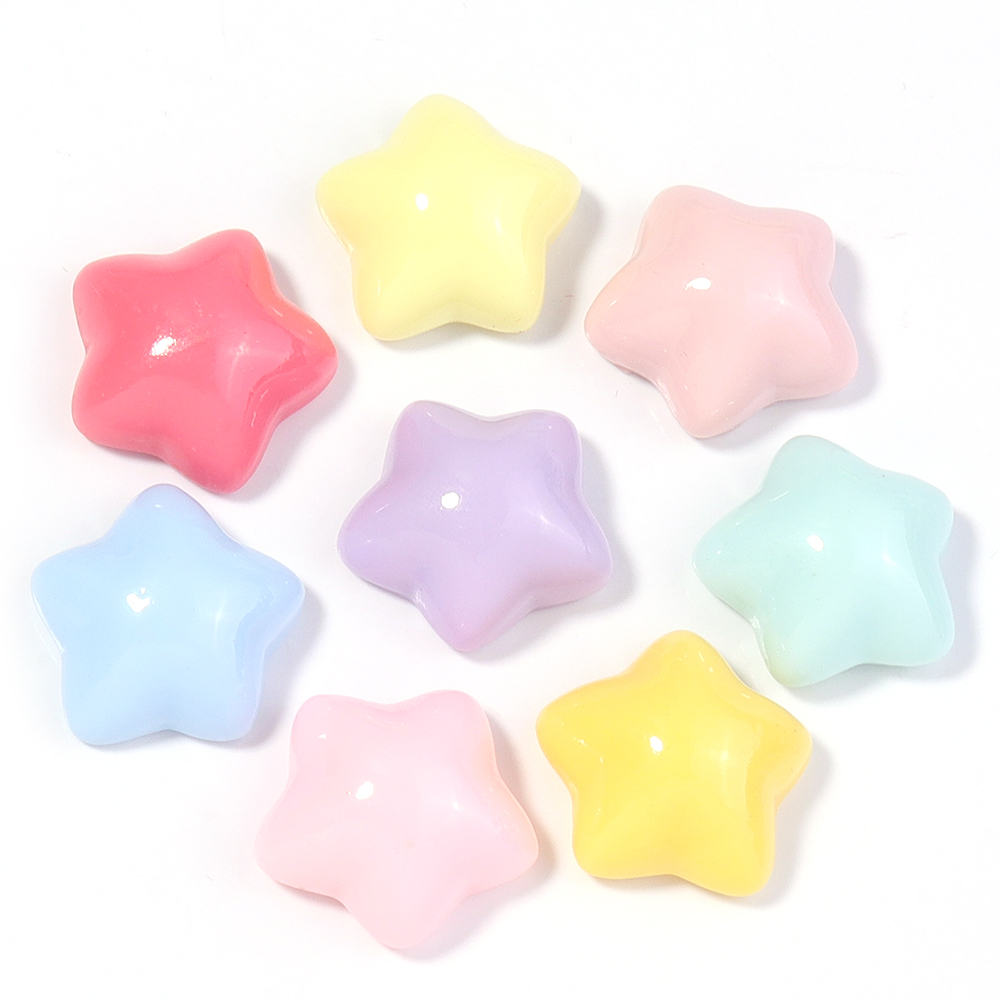 50pcs/lot 16mm Colorful Star R - Resin Crafts Diy review and price