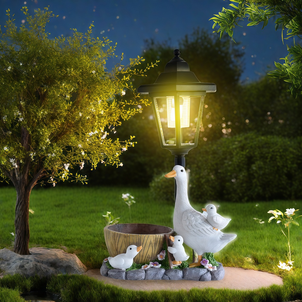 Solar Duck Night Light Garden  - Resin Craft Supplies review and price