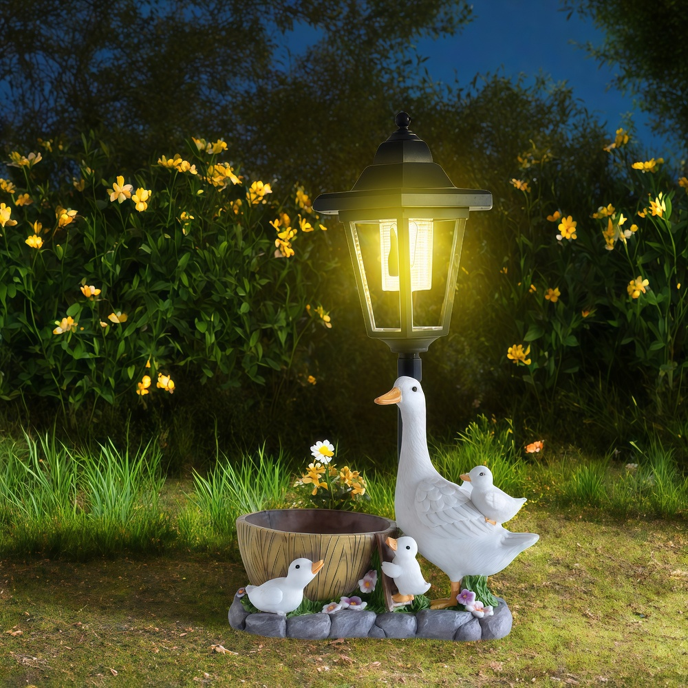Solar Duck Night Light Garden  - Resin Craft Supplies review and price