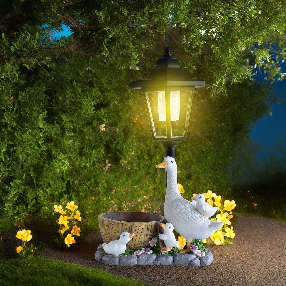 Solar Duck Night Light Garden  - Resin Craft Supplies review and price