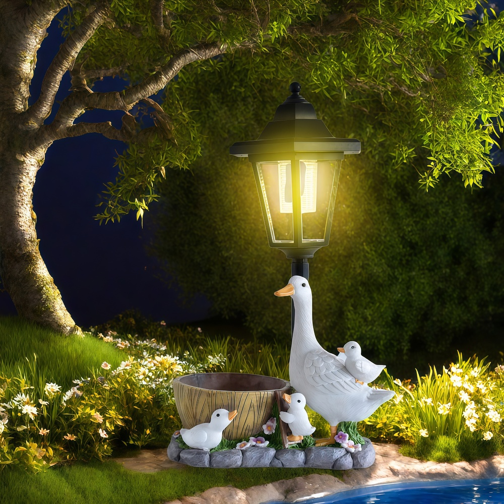 Solar Duck Night Light Garden  - Resin Craft Supplies review and price