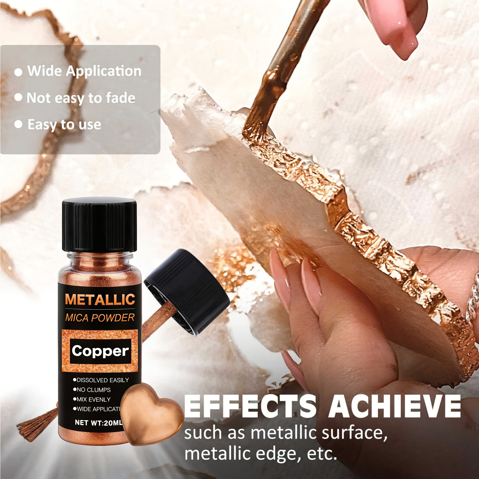 Metallic Mica Powder, Brushed  - Resin Pigment Set review and price