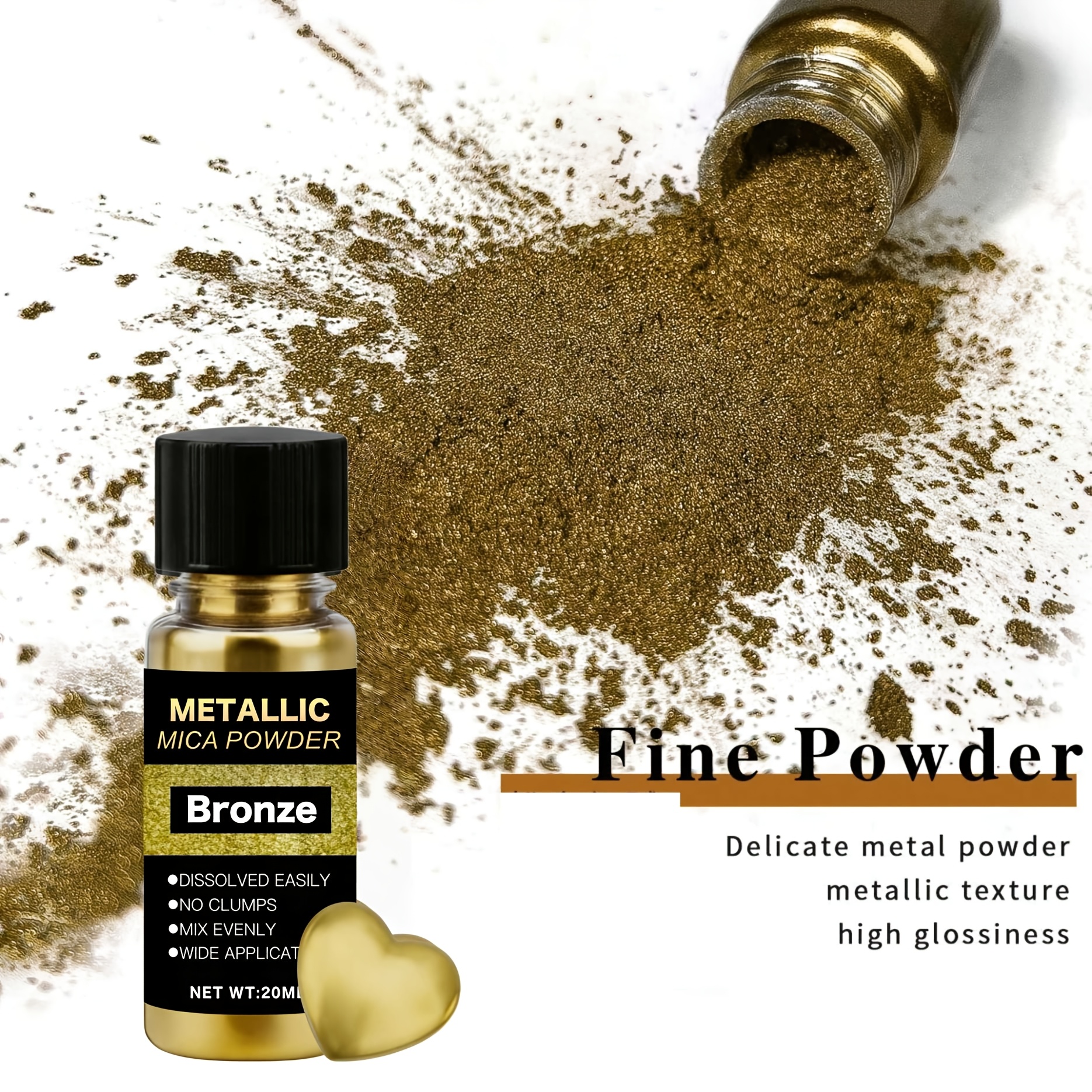 Metallic Mica Powder, Brushed  - Resin Pigment Set review and price