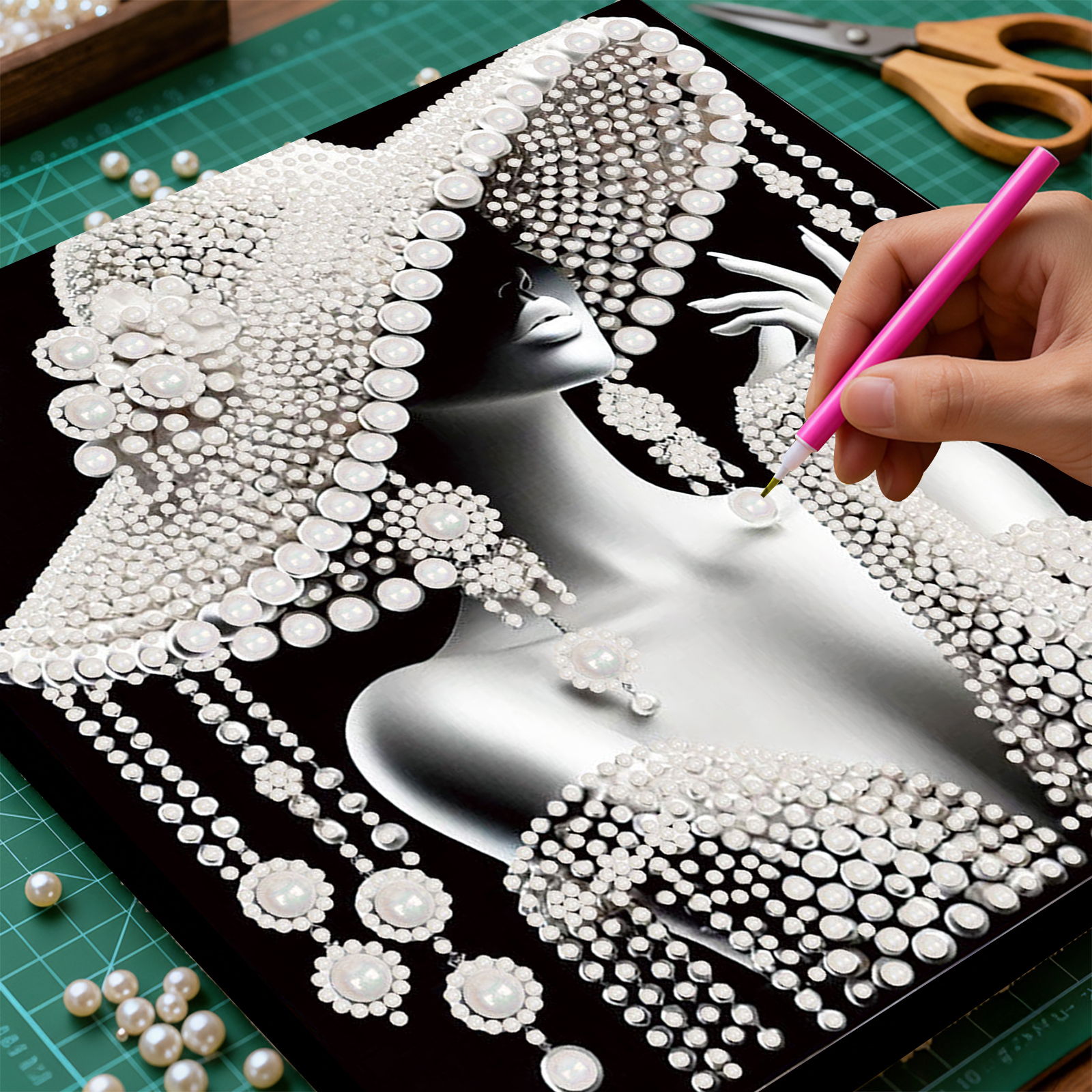 DIY Ladies Pearl Diamond Paint - Resin Craft For Beginners review and price
