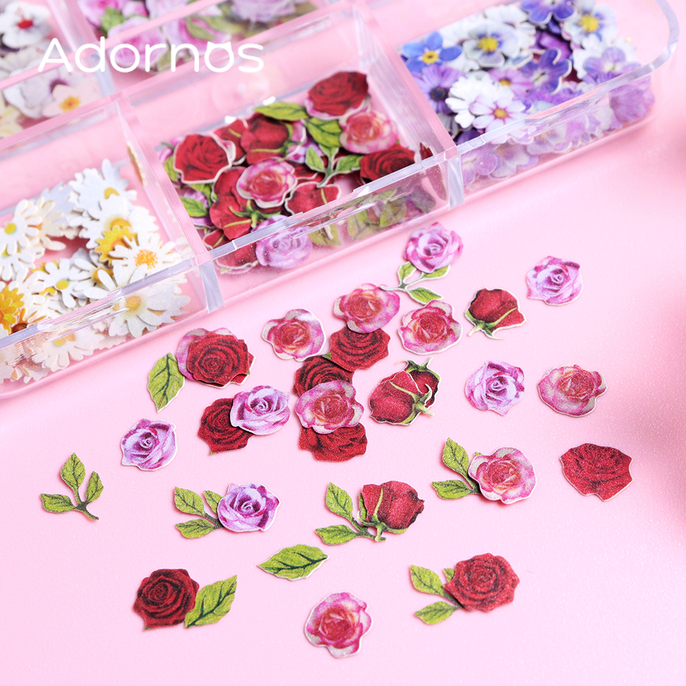 6 Grids Flowers Wood Pulp Chip - Flower Preservation Resin review and price