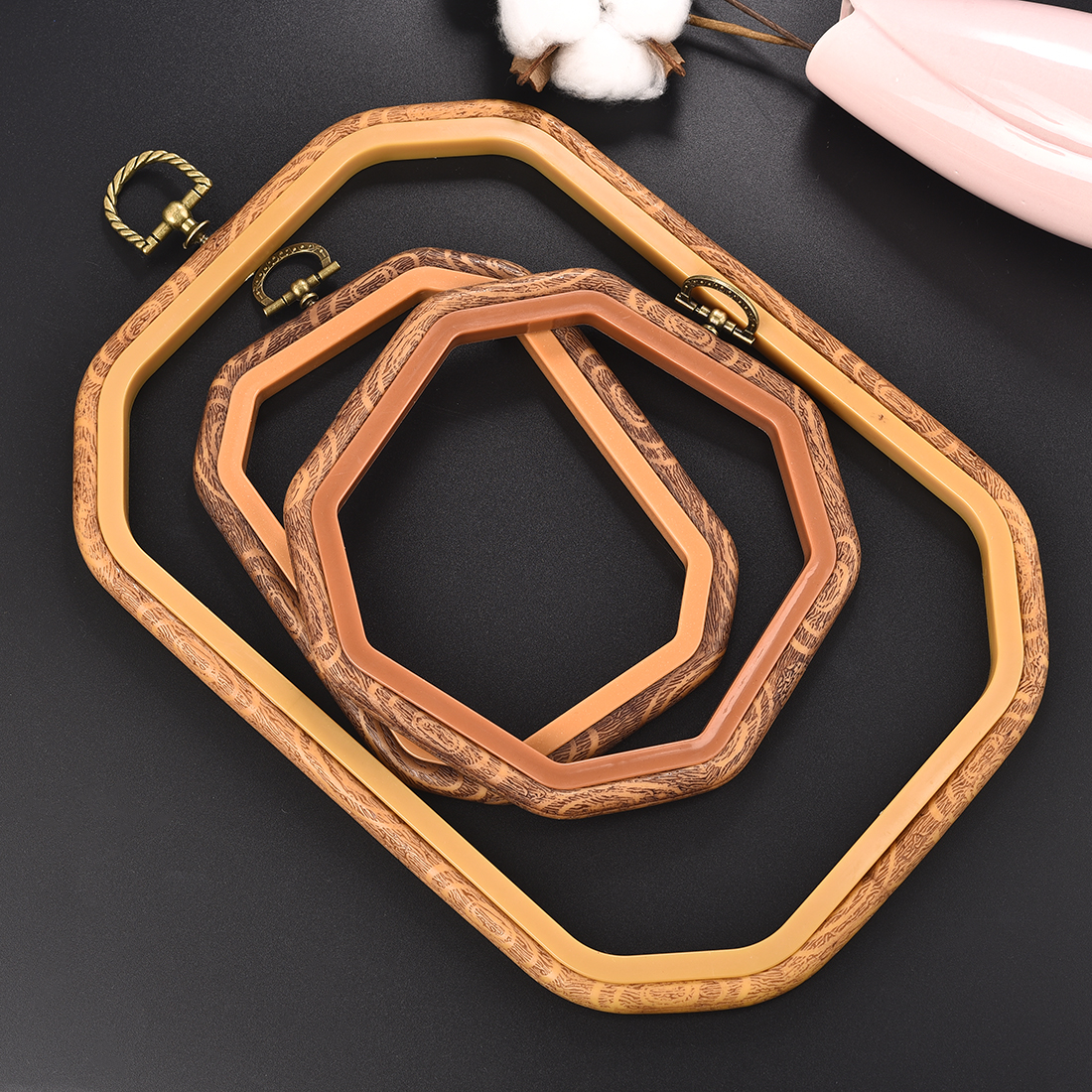Imitated Wood Round,Oval Diffe - Wood Ring Blank review and price
