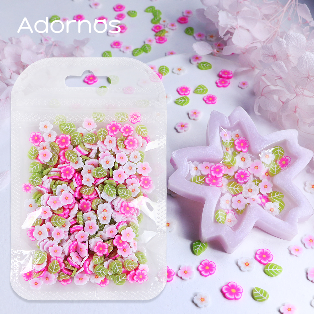 10g Pink Flowers Polymer Clay  - Resin Craft Ideas review and price