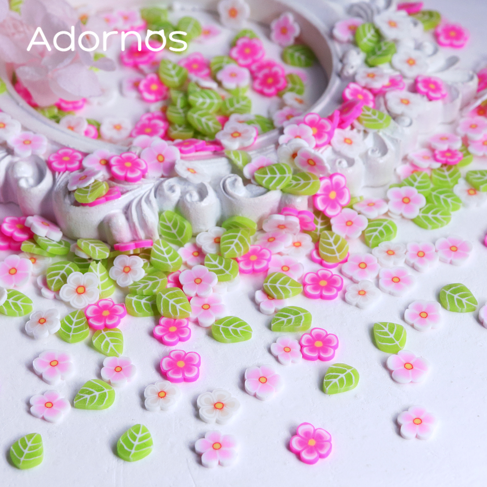 10g Pink Flowers Polymer Clay  - Resin Craft Ideas review and price